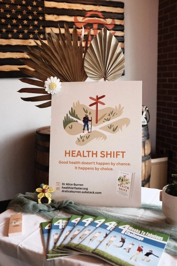 Health Shift display at the book launch