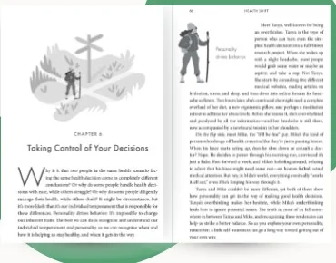 The opening pages of Chapter 6, Taking Control of Your Decisions